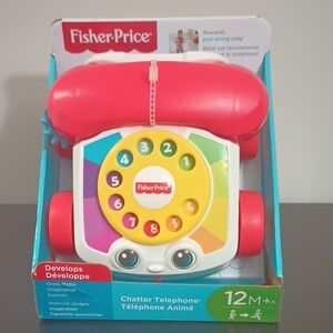 Fisher-Price Chatter Telephone - Red, Yellow, and White
